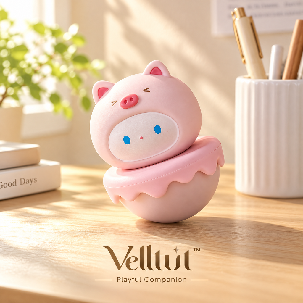 velltut™ Pastel Animal Rocking Chair Figurine