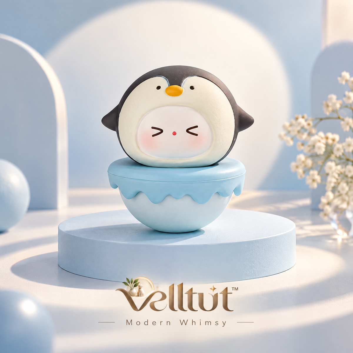 velltut™ Cute Sleepy Penguin Tumbler Toy