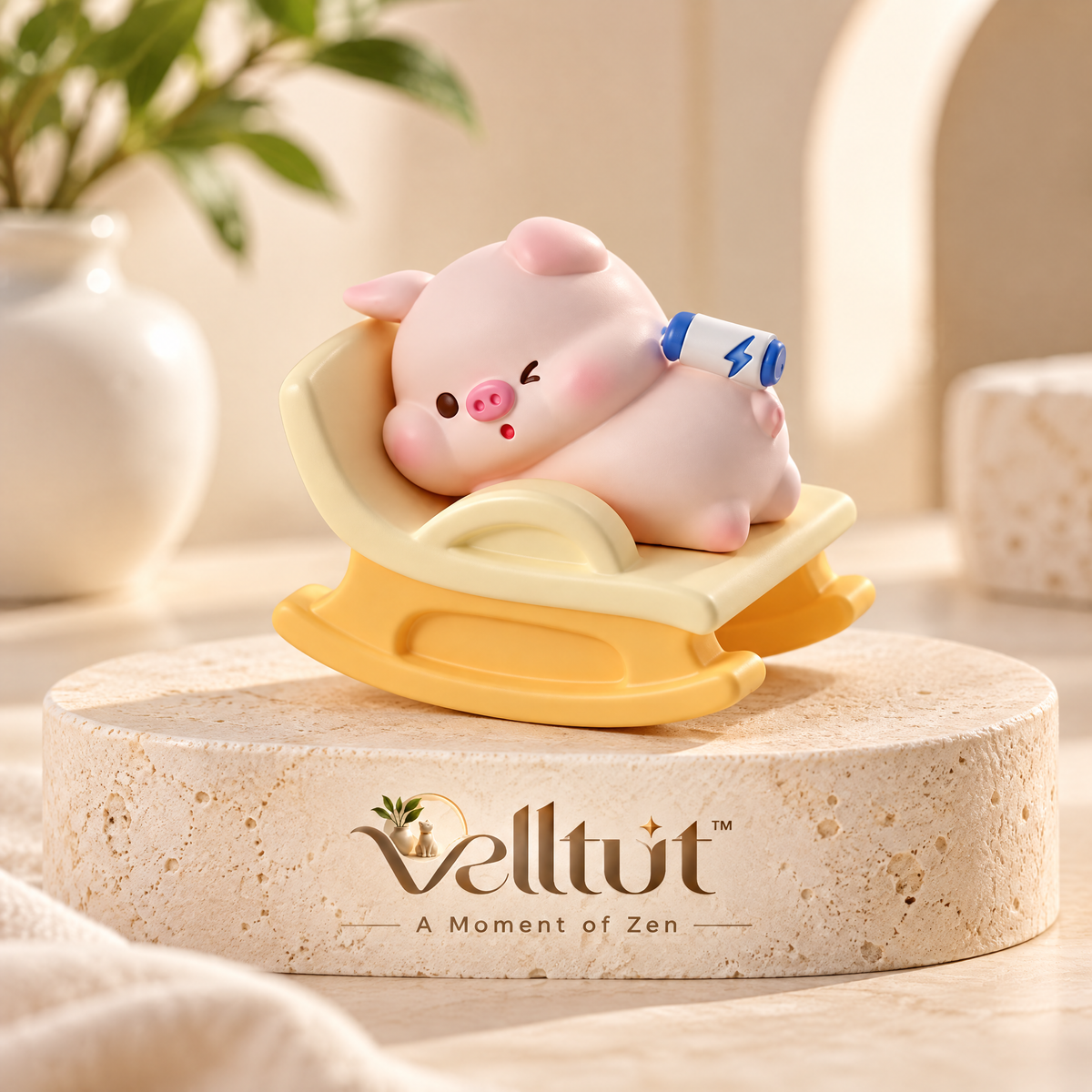 velltut™ Cute Pink Pig Tumbler Toy