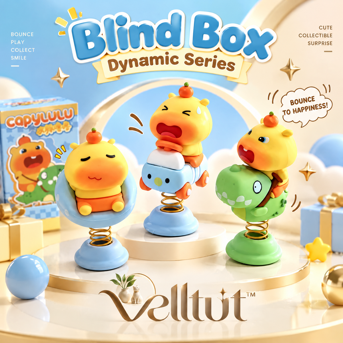 velltut™ Bobblehead Capybara Spring Toy