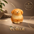 velltut™ Artisanal Carved Golden Retriever Puppy Figurine